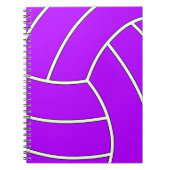 Aangepaste Kleur Volleybal Notitieboek (Voorkant)