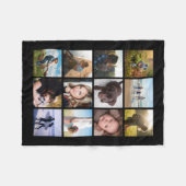 Aangepaste kleur voor fotocollage fleece deken (Voorkant (Horizontaal))