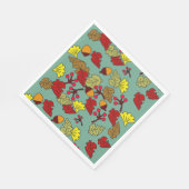 Aangepaste kleur voor herfst, zuren en bessen servetten (Hoek)