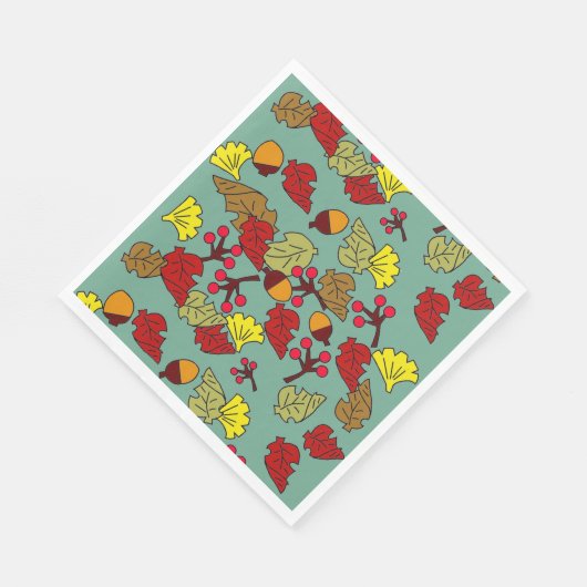 Aangepaste kleur voor herfst, zuren en bessen servetten (Hoek)