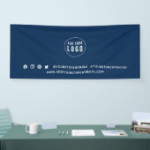 Aangepaste kleur voor Logo sociale media marketing Spandoek (Beurs)