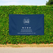 Aangepaste kleur voor Logo sociale media marketing Spandoek