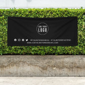 Aangepaste kleur voor Logo sociale media marketing Spandoek