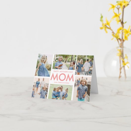 Aangepaste kleur voor Moederdag van makelij Kaart (Gele Bloem)