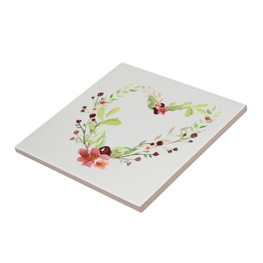 Aangepaste kleur voor rode bessen en wijn tegeltje (Zijkant)