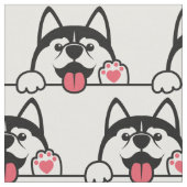 Aangepaste kleur voor Siberian Husky Stof (Close Up)
