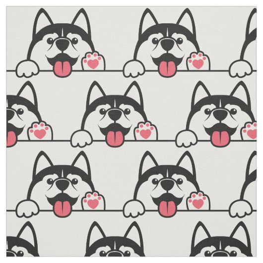 Aangepaste kleur voor Siberian Husky Stof (Swatch)