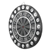 Aangepaste kleur voor steenkool, grijs of aangepas dartbord (Voorkant Rechts)