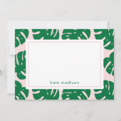 Aangepaste kleur voor Tropische grafische kantoorb Feestdagenkaart (Voorkant)