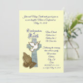 Aangepaste kleur voor uitnodiging voor bevestiging (Staand voorkant)