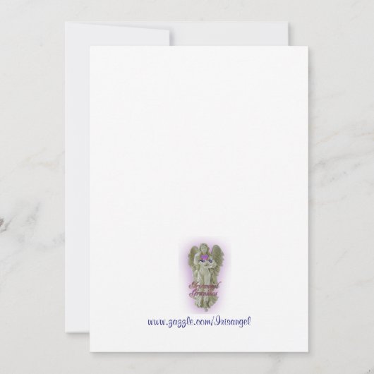 Aangepaste kleur voor uitnodiging voor bevestiging (Achterkant)