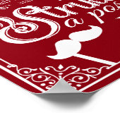 Aangepaste kleur voor weduwschap selfie-fototeken poster (Hoek)