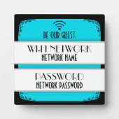 Aangepaste kleur voor WiFi-wachtwoord Fotoplaat (Voorkant)