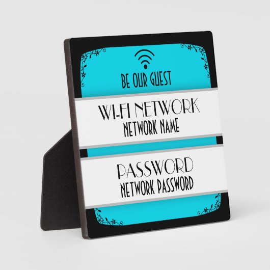Aangepaste kleur voor WiFi-wachtwoord Fotoplaat (Voorkant)