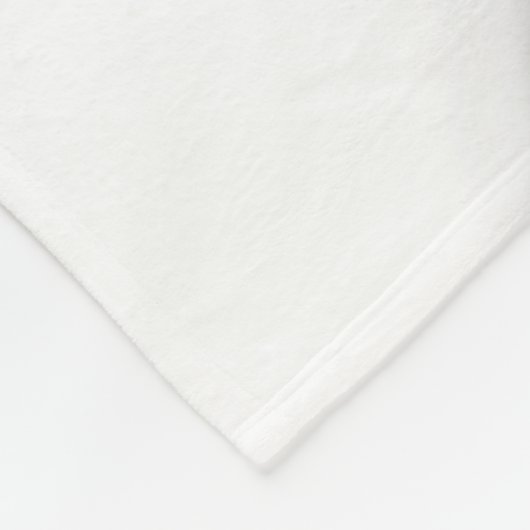 Aangepaste kleur voor witte paarse vlek fleece deken (Hoek)