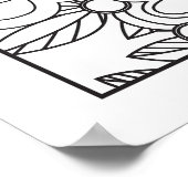 Aangepaste kleur voor zelf meisjes in brand poster (Hoek)