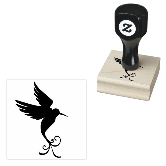 Aangepaste kleur Vreedzame Flying Hummingbird Natu Rubberstempel (Gestempeld)