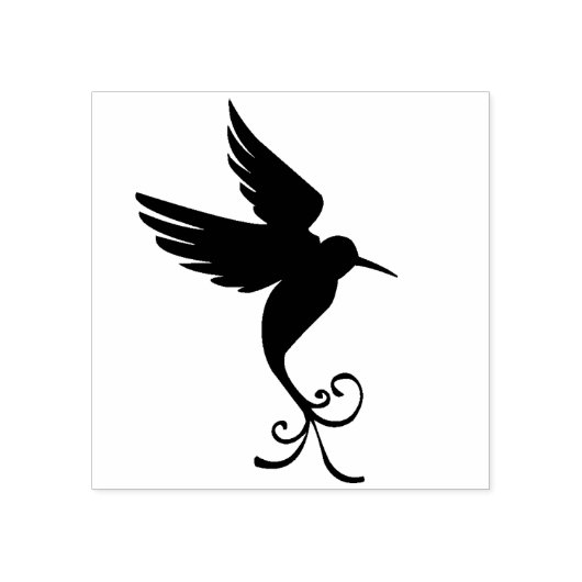 Aangepaste kleur Vreedzame Flying Hummingbird Natu Rubberstempel (Afrduk)