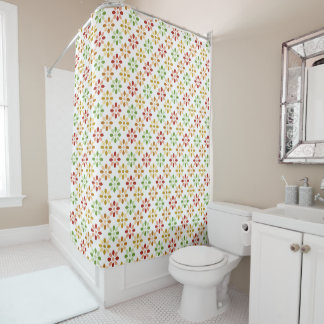 Aangepaste Kleur Whimsical Bloemmotief Douchegordijn