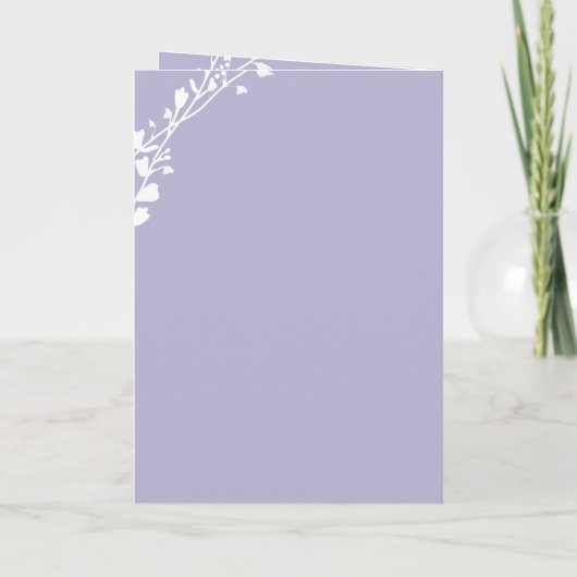 Aangepaste kleur Wildflower Bloom vouwen bruiloft (Achterkant)