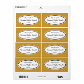 Aangepaste Kleur Zakelijke Labels (Full Sheet)