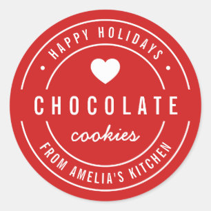 Aangepaste Kleur Zelfgemaakte Goederen Keuken Happ Ronde Sticker