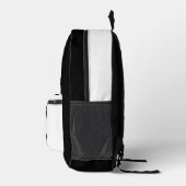 Aangepaste kleur zwart-wit, automatische rasdoorsp bedrukte rugzak (Rechts)