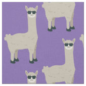 Aangepaste kleuraandoening voor Cool Llama Stof (Close Up)