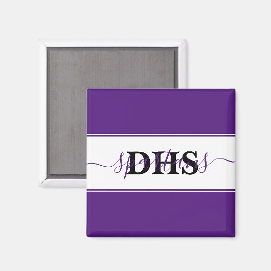 Aangepaste kleurblok voor scholen magneet (Voorkant / Achterkant)