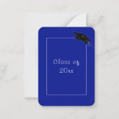 Aangepaste Kleuren Afstudeer Uitnodiging Voorbeeld (Achterkant)