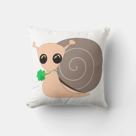 Aangepaste kleuren Baby Pillow met Lucky Snail Kussen