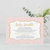 Aangepaste kleuren-Baby springen met gouden confet Kaart (Staand voorkant)