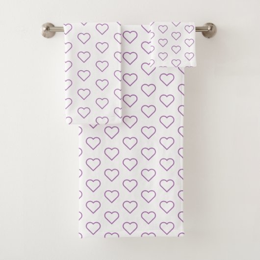 Aangepaste kleuren Badhanddoeken met harten Bad Handdoek (Insitu)