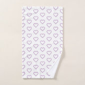 Aangepaste kleuren Badhanddoeken met harten Bad Handdoek (Handdoek)