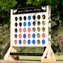 Aangepaste kleuren bloemenspel bruiloft