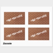 Aangepaste kleuren Brick Wall Sticker (Vel)