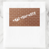 Aangepaste kleuren Brick Wall Sticker (Tas)