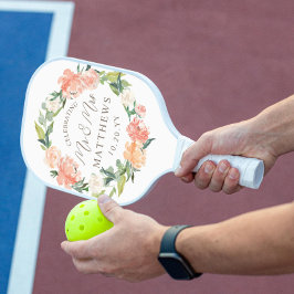 Aangepaste kleuren bruiloft in blote vorm pickleball paddle