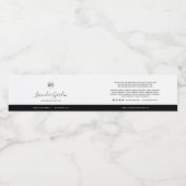 Aangepaste Kleuren Contrast Ingredienten Productla Waterfles Etiket (Enkel label)