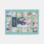 Aangepaste kleuren elegant script dhr. & Mrs. Phot Fleece Deken (Voorkant (Horizontaal))