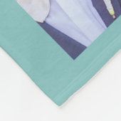 Aangepaste kleuren elegant script dhr. & Mrs. Phot Fleece Deken (Hoek)