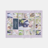 Aangepaste kleuren elegant script dhr. & Mrs. Phot Fleece Deken (Voorkant (Horizontaal))