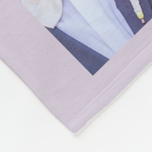 Aangepaste kleuren elegant script dhr. & Mrs. Phot Fleece Deken (Hoek)