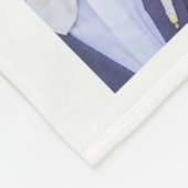 Aangepaste kleuren elegant script dhr. & Mrs. Phot Fleece Deken (Hoek)