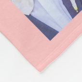 Aangepaste kleuren elegant script dhr. & Mrs. Phot Fleece Deken (Hoek)