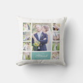 Aangepaste kleuren elegant script dhr. & Mrs. Phot Kussen (Voorkant)