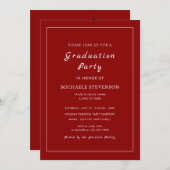 Aangepaste kleuren en lettertype Afstudeerfeest ui (Voorkant / Achterkant)