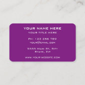 Aangepaste kleuren en lettertypen Visitekaartje (Achterkant)