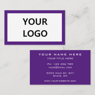 Aangepaste kleuren en lettertypen Visitekaartjes u