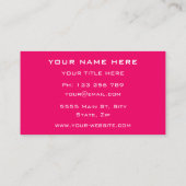 Aangepaste kleuren en persoonlijk Visitekaartje le (Achterkant)